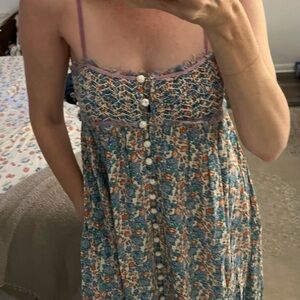 Free People Molly Jo Midi Dress - Multicolor